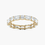 Amari Emerald and Round LGD U Prong Set Eternity Band