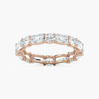 Amari Emerald and Round LGD U Prong Set Eternity Band