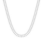 40 ctw Round and Pear LGD Tennis Necklace - 18 Inches - Signature Collection
