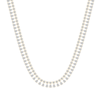40 ctw Round and Pear LGD Tennis Necklace - 18 Inches - Signature Collection