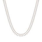 40 ctw Round and Pear LGD Tennis Necklace - 18 Inches - Signature Collection