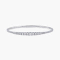 2 ctw Round LGD Graduated Flexible Bangle Bracelet  - 7 Inches