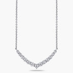 1 ctw Round LGD Graduated Necklace - 18 Inches