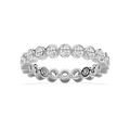 Ariana 1 ctw Round LGD Bezel Set Eternity Band
