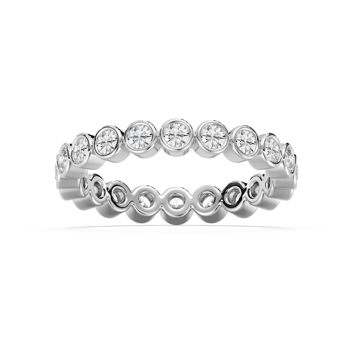 Ariana 1 ctw Round LGD Bezel Set Eternity Band