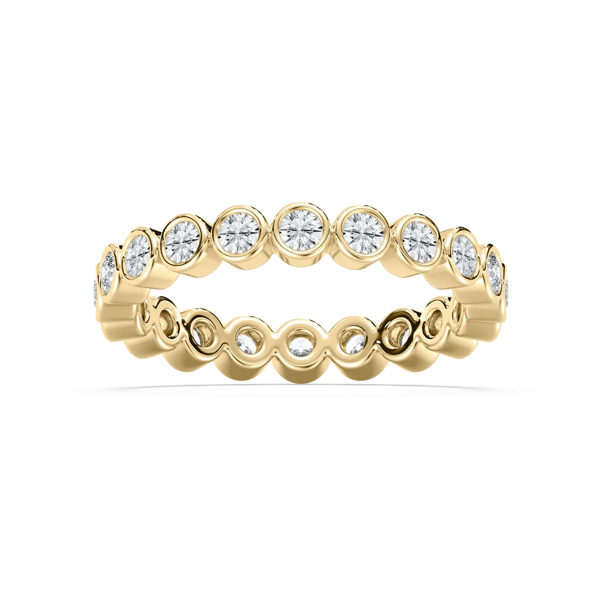 Ariana 1 ctw Round LGD Bezel Set Eternity Band