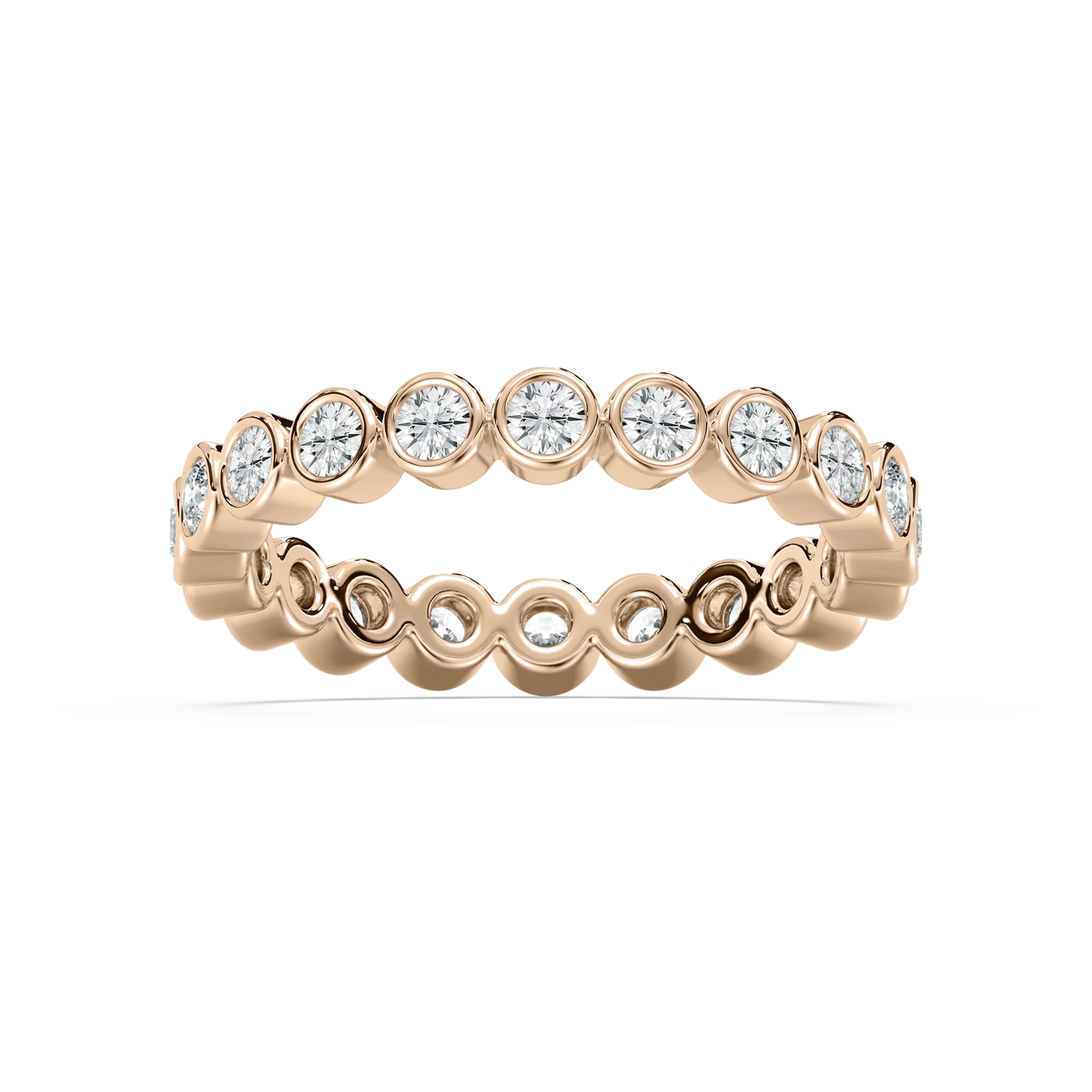 Ariana 1 ctw Round LGD Bezel Set Eternity Band