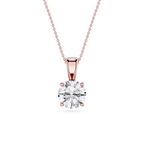 Round LGD 4-Prong Single Bail Pendant - 16 to 18 Inches