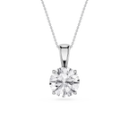 Round LGD 4-Prong Single Bail Pendant - 16 to 18 Inches