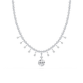 34 ⅖ ctw Round LGD Drop Necklace - 16 Inches - Signature Collection