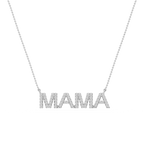 Round LGD Mama Block Letter Pendant - 16 to 18 Inches