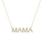Round LGD Mama Block Letter Pendant - 16 to 18 Inches