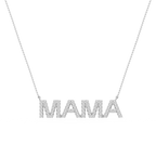 Round LGD Mama Block Letter Pendant - 16 to 18 Inches