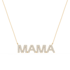 Round LGD Mama Block Letter Pendant - 16 to 18 Inches