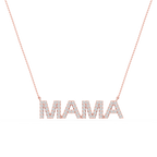 Round LGD Mama Block Letter Pendant - 16 to 18 Inches