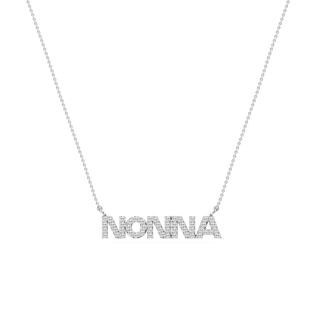 Round LGD Mom Cursive Letter Pendant - 16 to 18 Inches