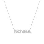 Round LGD Mom Cursive Letter Pendant - 16 to 18 Inches
