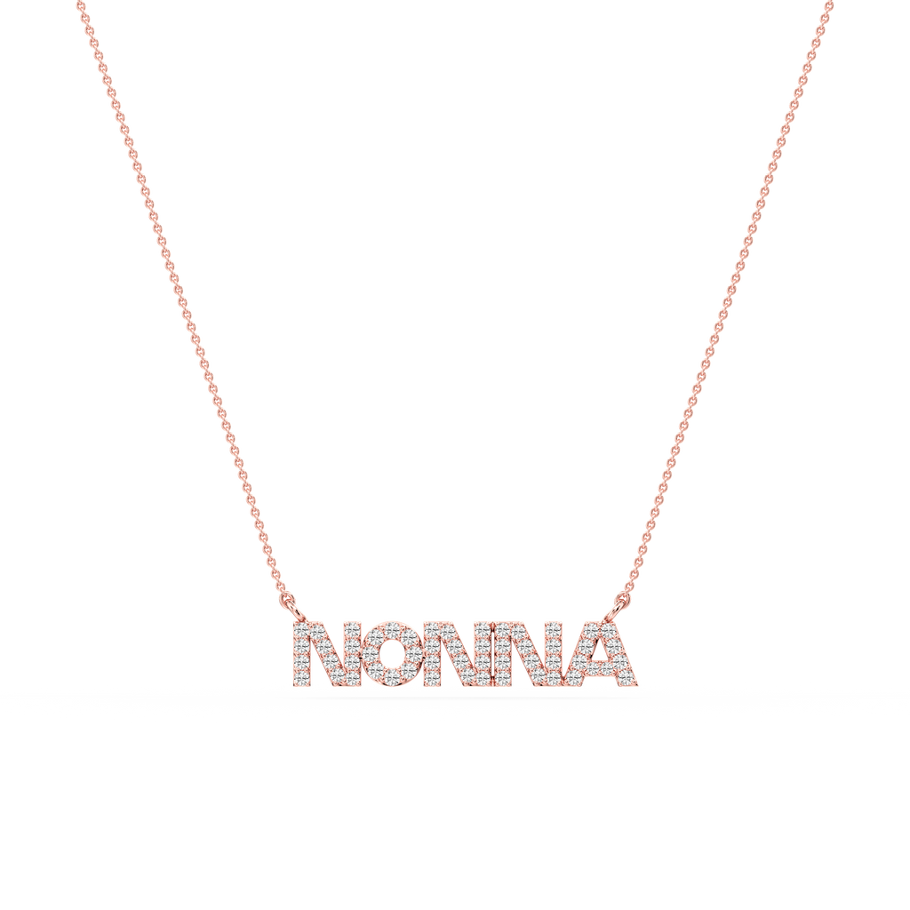 Round LGD Mom Cursive Letter Pendant - 16 to 18 Inches