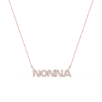 Round LGD Nonna Block Letter Pendant - 16 to 18 Inches