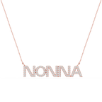 Round LGD Nonna Block Letter Pendant - 16 to 18 Inches