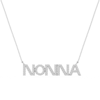 Round LGD Nonna Block Letter Pendant - 16 to 18 Inches
