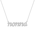 Round LGD Nonna Cursive Letter Pendant - 16 to 18 Inches