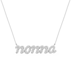 Round LGD Nonna Cursive Letter Pendant - 16 to 18 Inches