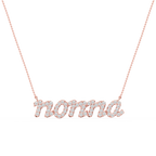 Round LGD Nonna Cursive Letter Pendant - 16 to 18 Inches