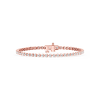 Round LGD Three Prong Tennis Bracelet