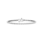 Round LGD Three Prong Tennis Bracelet