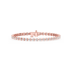 Round LGD Three Prong Tennis Bracelet
