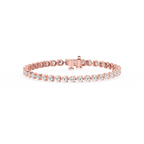 Round LGD Three Prong Tennis Bracelet