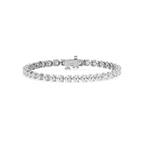 Round LGD Three Prong Tennis Bracelet