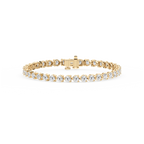 Round LGD Three Prong Tennis Bracelet