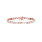 Round LGD Three Prong Tennis Bracelet