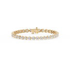 Round LGD Three Prong Tennis Bracelet
