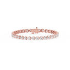 Round LGD Three Prong Tennis Bracelet
