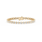 Round LGD Three Prong Tennis Bracelet