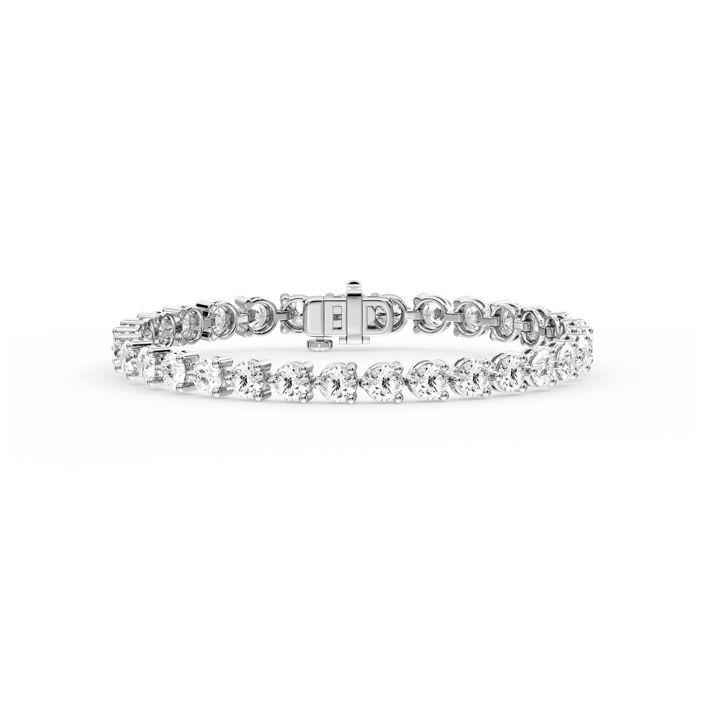 Round LGD Three Prong Tennis Bracelet