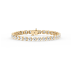 Round LGD Three Prong Tennis Bracelet