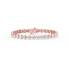Round LGD Three Prong Tennis Bracelet