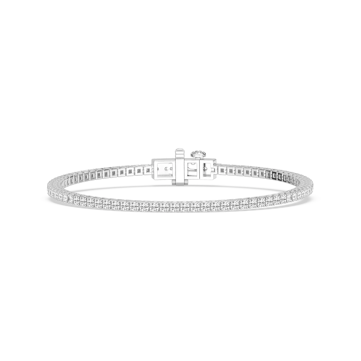 Round LGD Classic Box Four Prong Tennis Bracelet