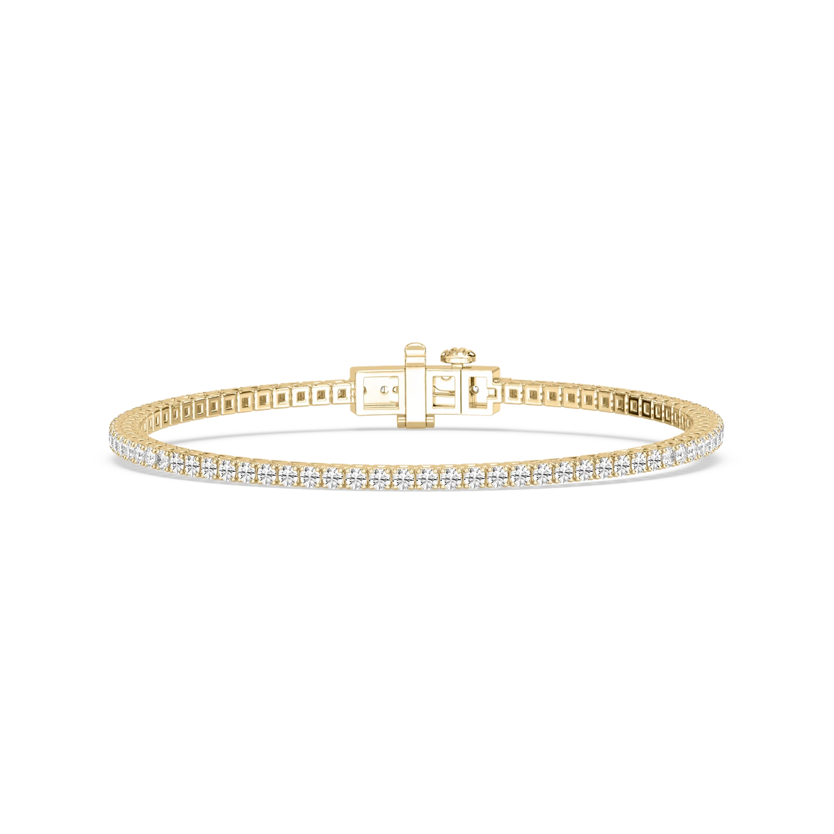 Round LGD Classic Box Four Prong Tennis Bracelet
