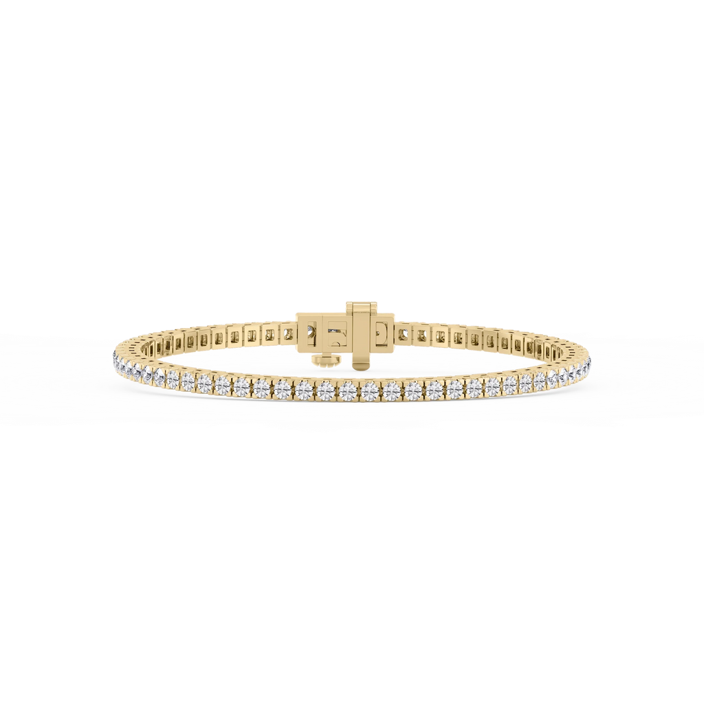 Round LGD Classic Box Four Prong Tennis Bracelet