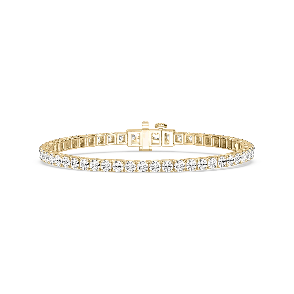 Round LGD Classic Box Four Prong Tennis Bracelet