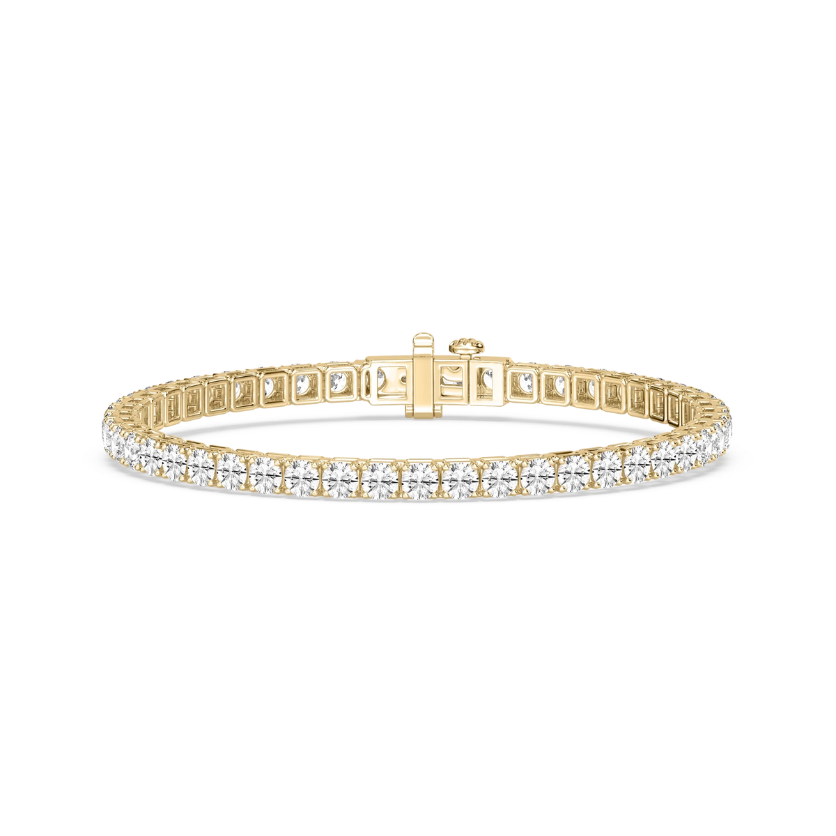 Round LGD Classic Box Four Prong Tennis Bracelet