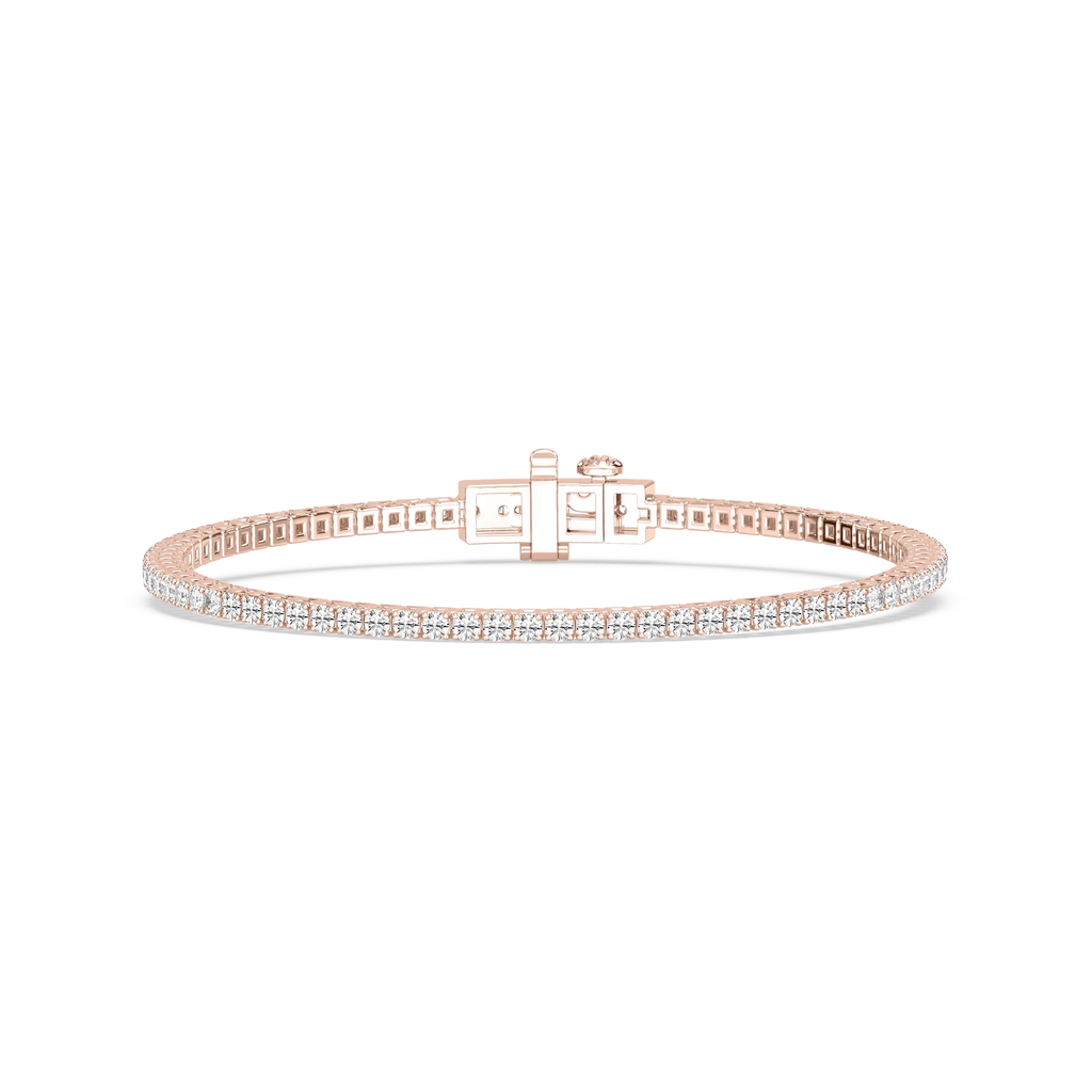 Round LGD Classic Box Four Prong Tennis Bracelet