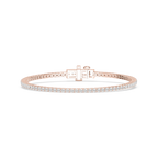 Round LGD Classic Box Four Prong Tennis Bracelet