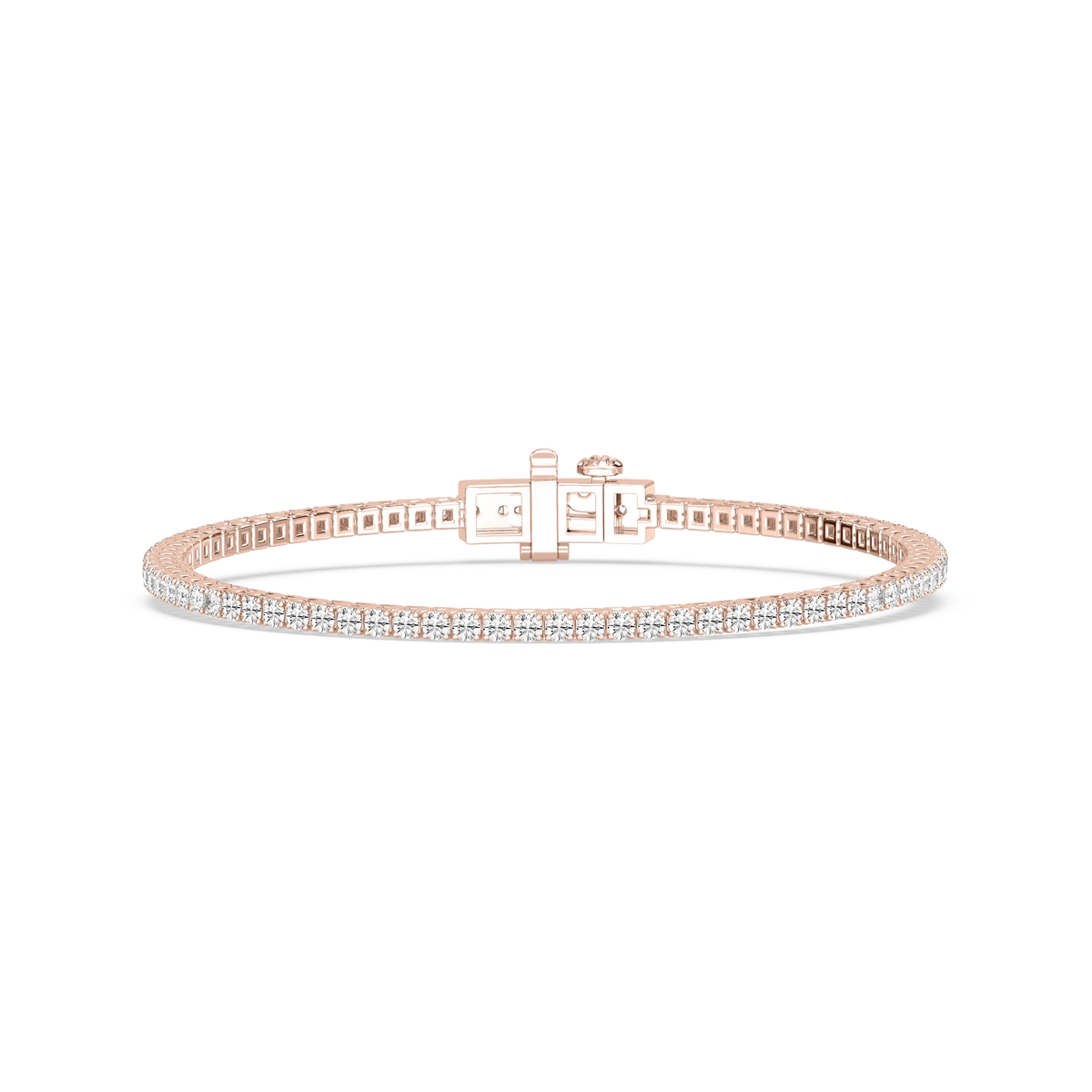 Round LGD Classic Box Four Prong Tennis Bracelet