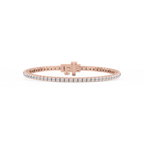 Round LGD Classic Box Four Prong Tennis Bracelet